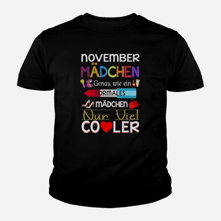 November Mädchen Geburtstags-Kinder Tshirt mit Süßem Spruch