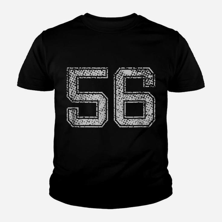 Number  56  Numbered Retro Style Birthday Gift Youth T-shirt
