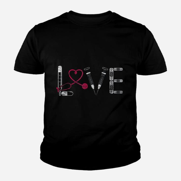 Nurse Gifts Rn Lpn Cna Doctor Love Nursing Medical Clinicals Youth T-shirt