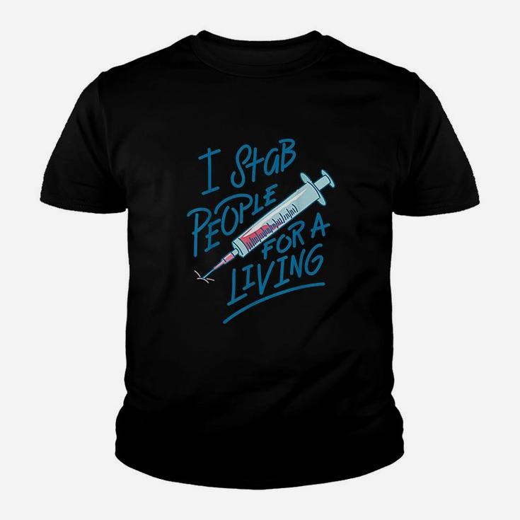 Nurse I Stab People For A Living Youth T-shirt