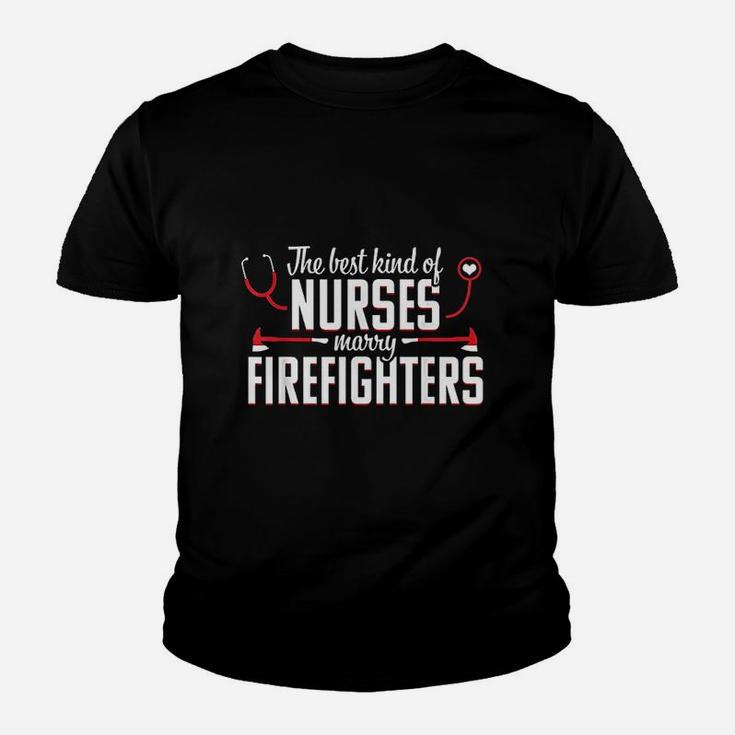 Nurse Life Fire Wife Funny Best Firefighter Nursing Gift Youth T-shirt