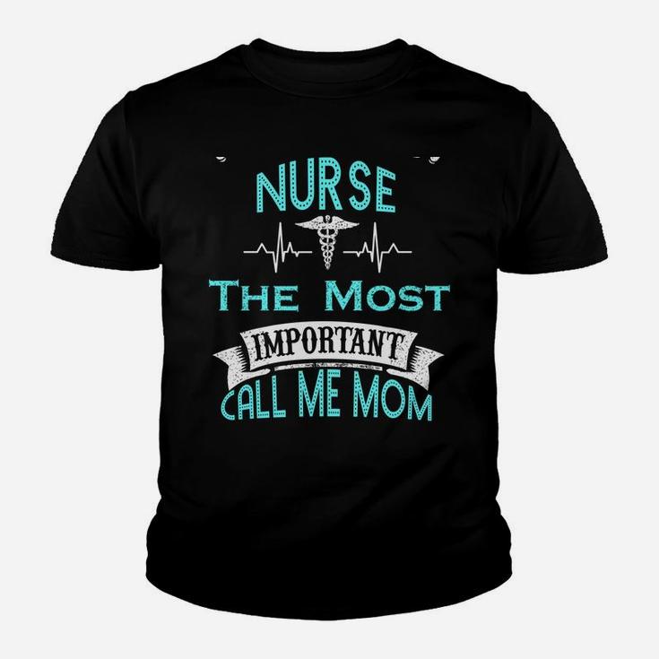 Nurse Mom Mother's Day Gift For Nurses Back Print Hoodie Youth T-shirt