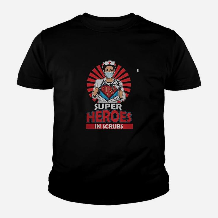 Nurse Super Heroes In Scru Youth T-shirt