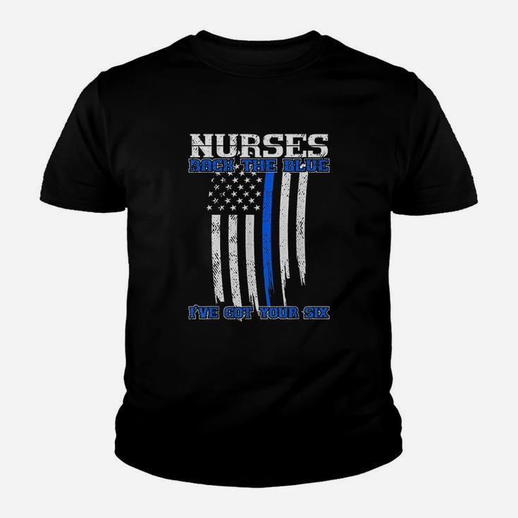 Nurses Back The Blue I've Got Your Six Youth T-shirt