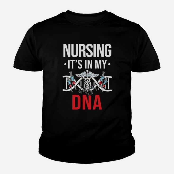 Nursing Its On My Dna Youth T-shirt