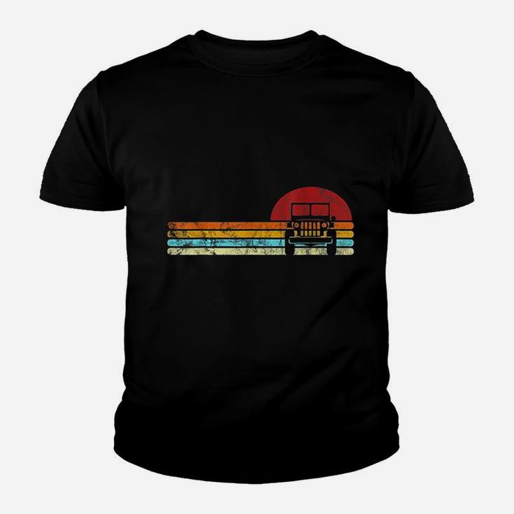 Off Road 4X4 Vintage Retro 70S Sunset Off Road Gift Youth T-shirt