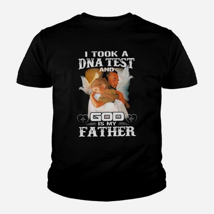 Official Jesus I Took A Dna Test And Dog Is My Father Youth T-shirt