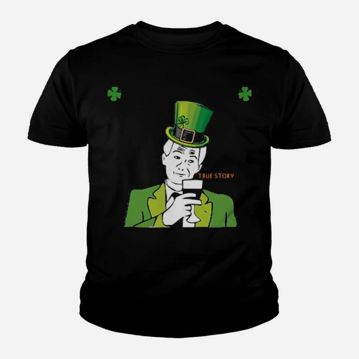 Official You Know Youre 100 Irish When Youve No Idea How To Make A Long Story Youth T-shirt