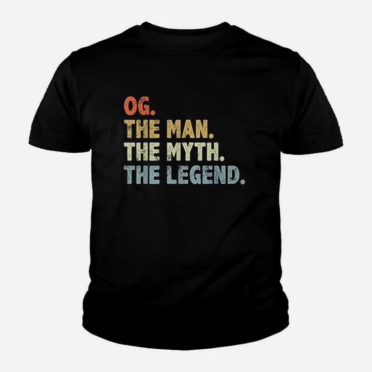 Og The Man Myth Legend Fathers Day Gift For Papa Grandpa Youth T-shirt