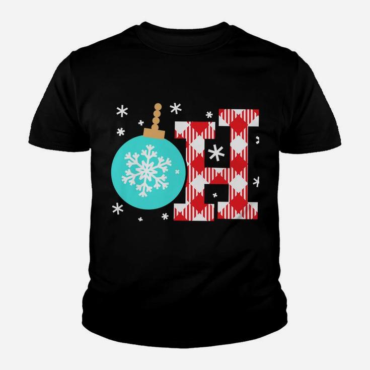 Oh Balls, Buffalo Plaid, Tshirt Whole Family, Christmas Youth T-shirt