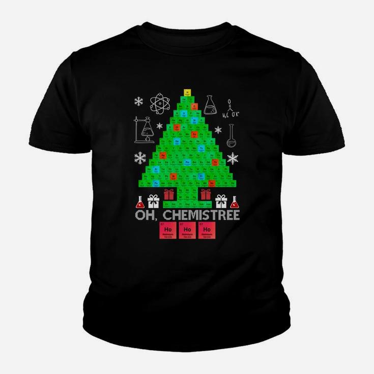 Oh Chemist Tree Chemistree Funny Science Chemistry Christmas Youth T-shirt