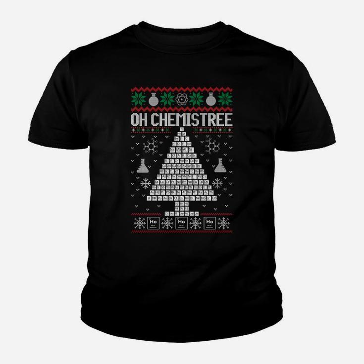 Oh Chemist Tree Merry Chemistree Chemistry Ugly Christmas Youth T-shirt