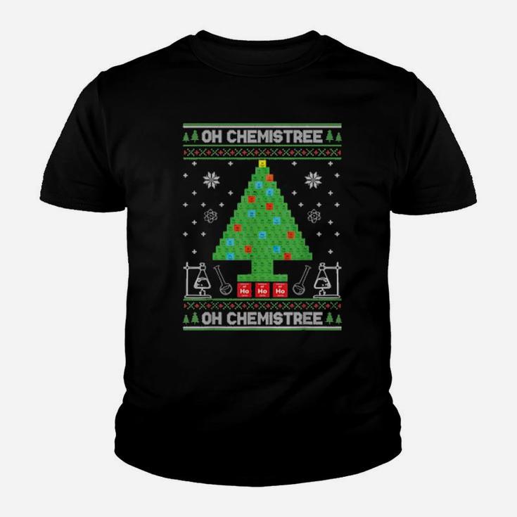 Oh Chemist Tree Ugly Xmas Science Chemistry Youth T-shirt
