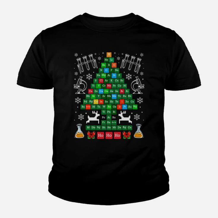 Oh Chemistree Christmas Chemistry Science Periodic Table Sweatshirt Youth T-shirt