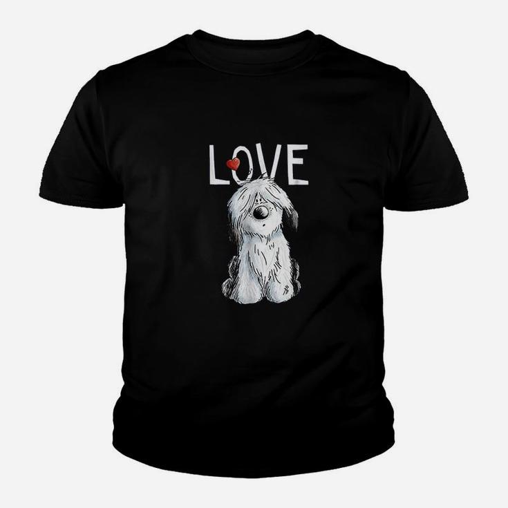 Old English Sheepdog Love Youth T-shirt