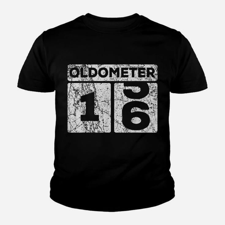 Oldometer 15-16 Car Odometer Funny 16Th Birthday Youth T-shirt