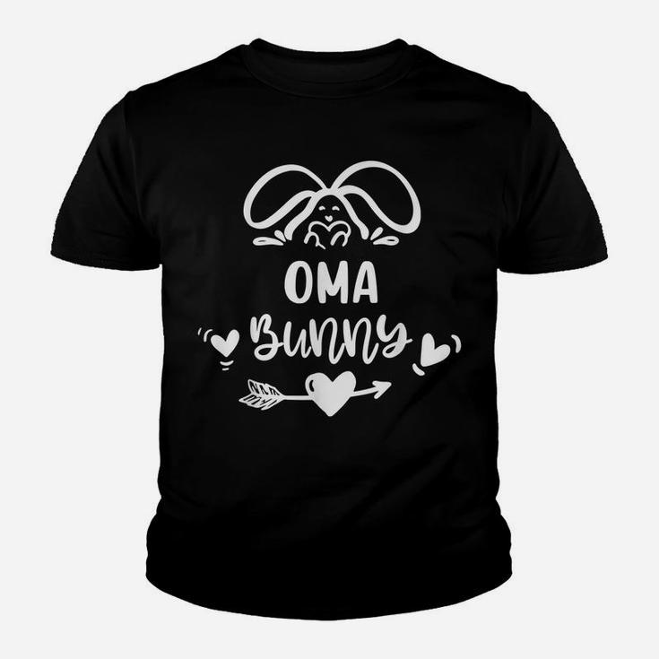 Oma Bunny Funny Matching Easter Bunny Egg Hunting Youth T-shirt