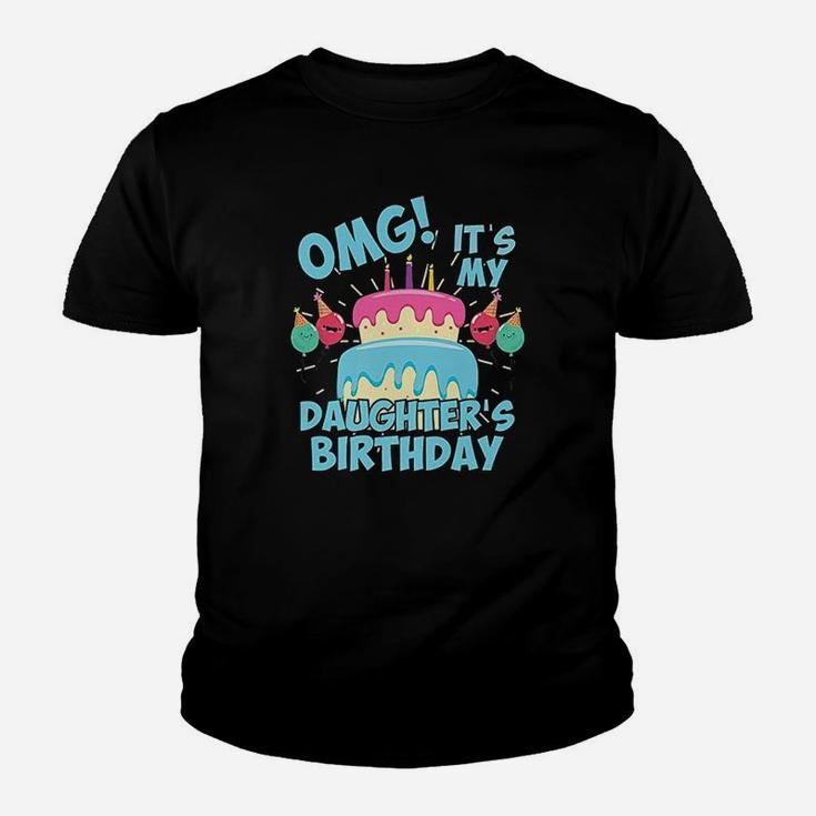 Omg Its My Daughters Birthday Party Birthday Squad Youth T-shirt