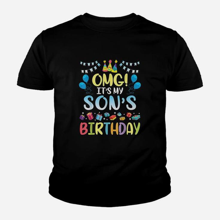 Omg Its My Sons Birthday Happy To Me You Daddy Mommy Youth T-shirt
