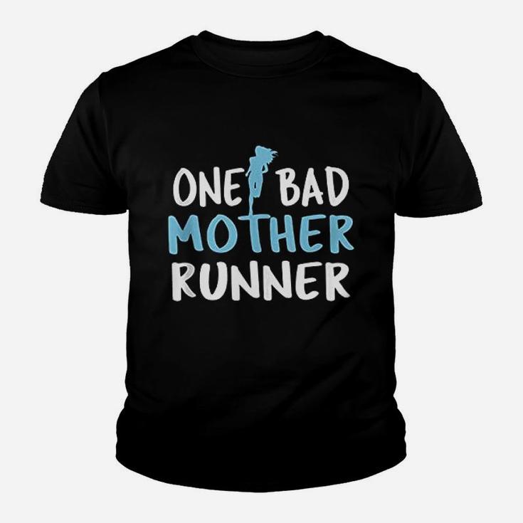 One Bad Mother Runner  Mother Day Marathon 5K Youth T-shirt