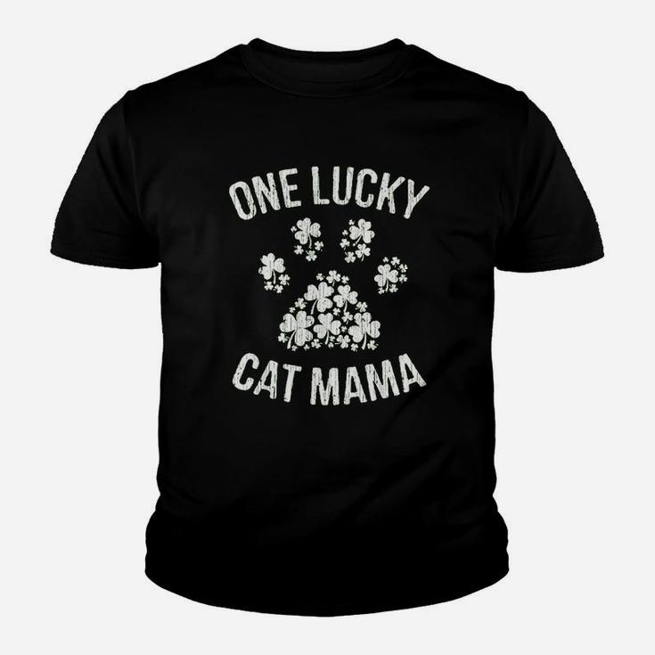 One Lucky Cat Mama Youth T-shirt