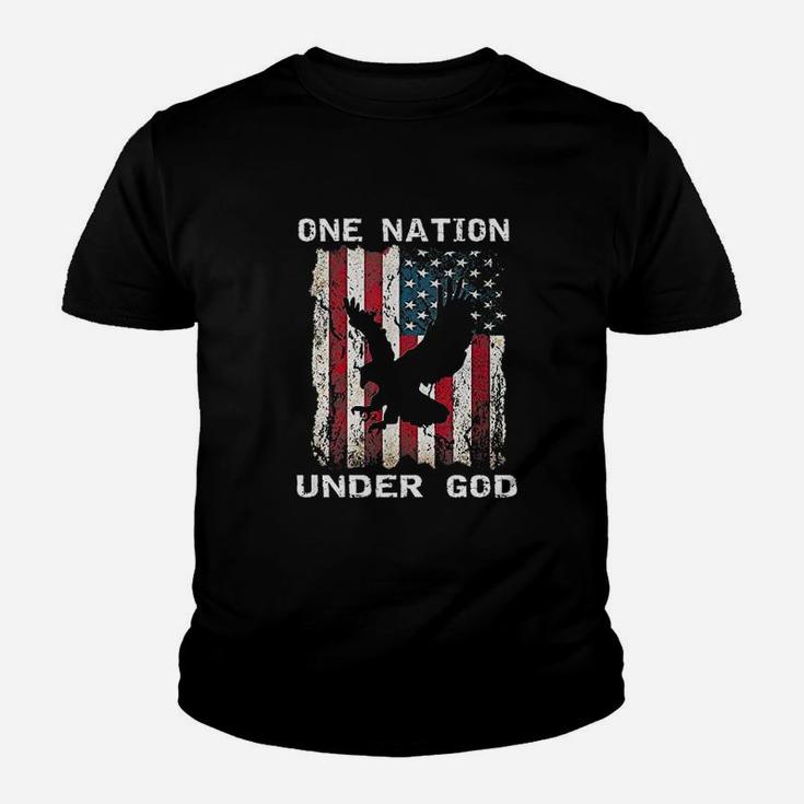 One Nation Under God Flag Youth T-shirt
