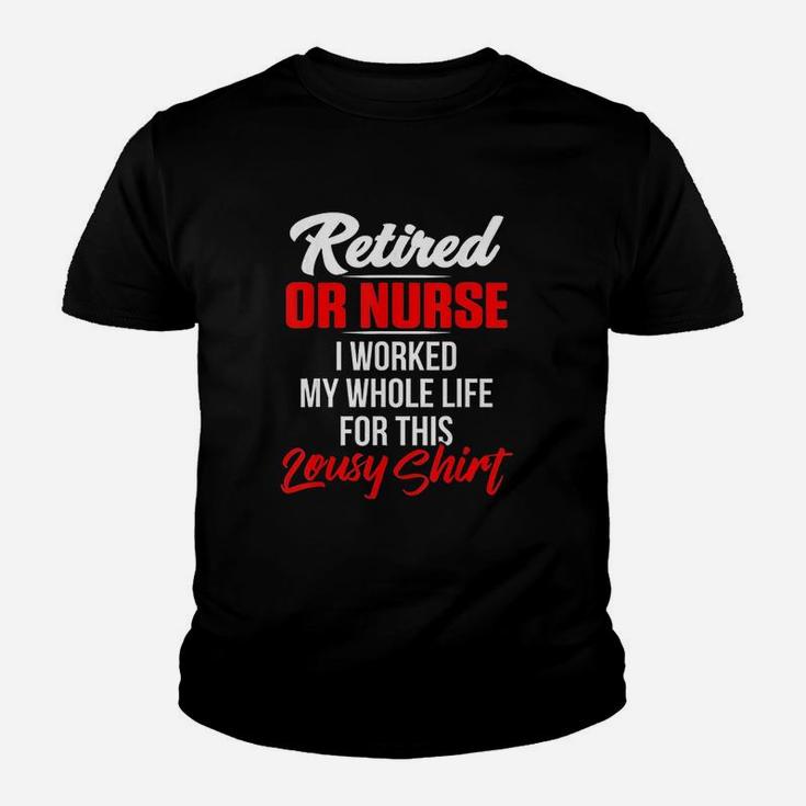 Operating Room Nurse Retired Nursing Youth T-shirt