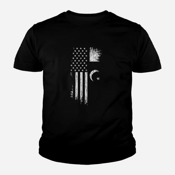 Pakistan Usa  American Flag Youth T-shirt