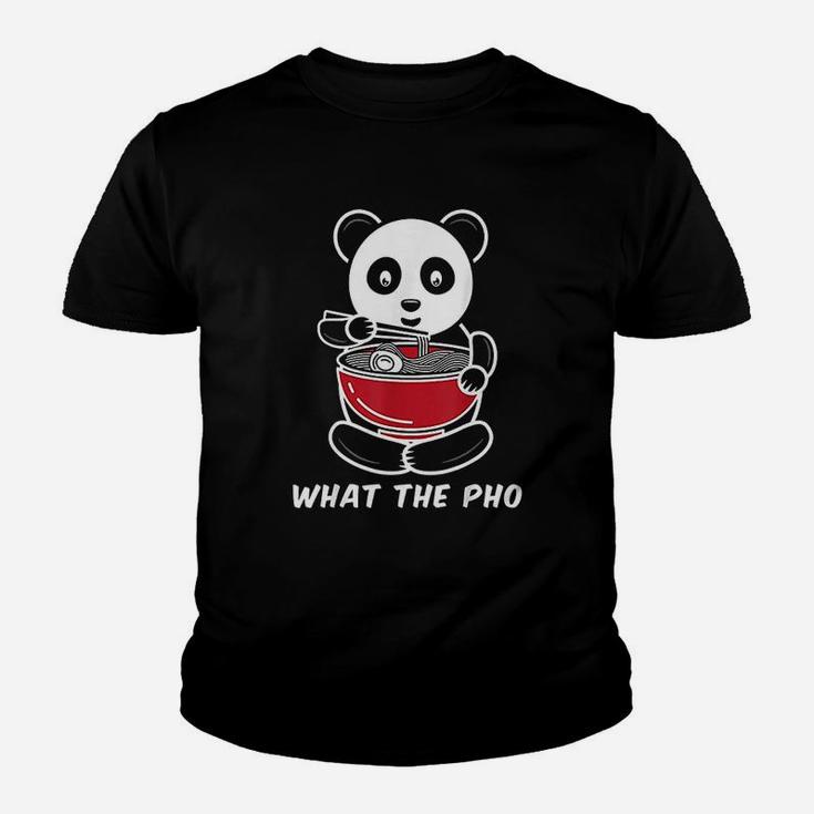Panda What The Pho Ramen Noodles Youth T-shirt