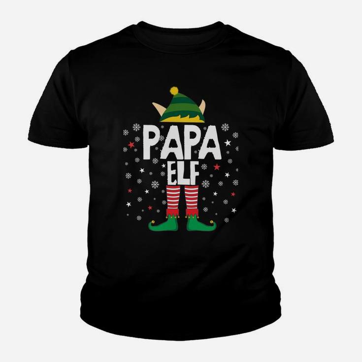 Papa Elf Funny Christmas Gifts For Dad Matching Pajama Party Sweatshirt Youth T-shirt