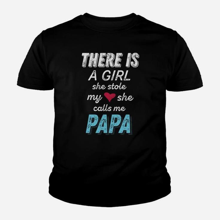 Papa Gifts From Granddaughter She Stole My Heart Sweatshirt Youth T-shirt