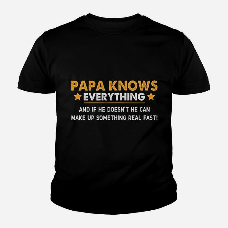 Papa Knows Everything Youth T-shirt