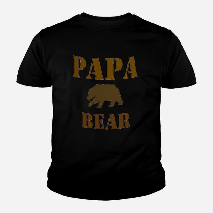Papa Mama Baby Bear Large Youth T-shirt