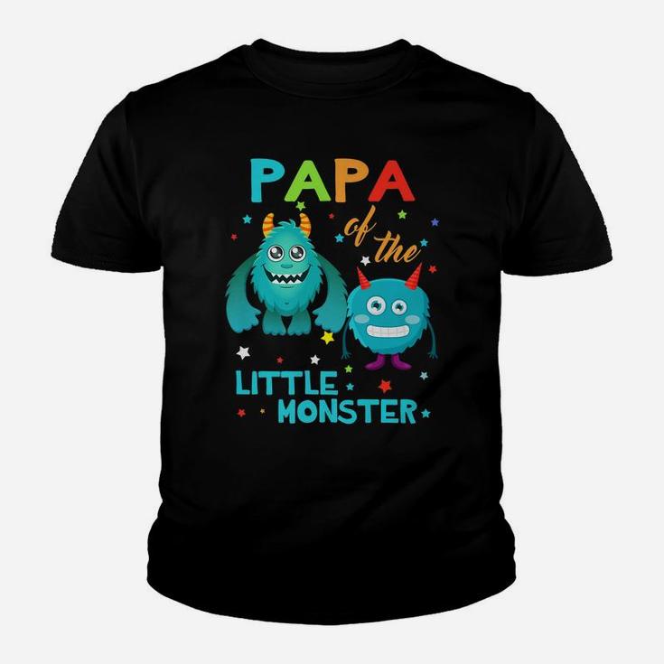 Papa Of The Little Monster Birthday Monster Youth T-shirt