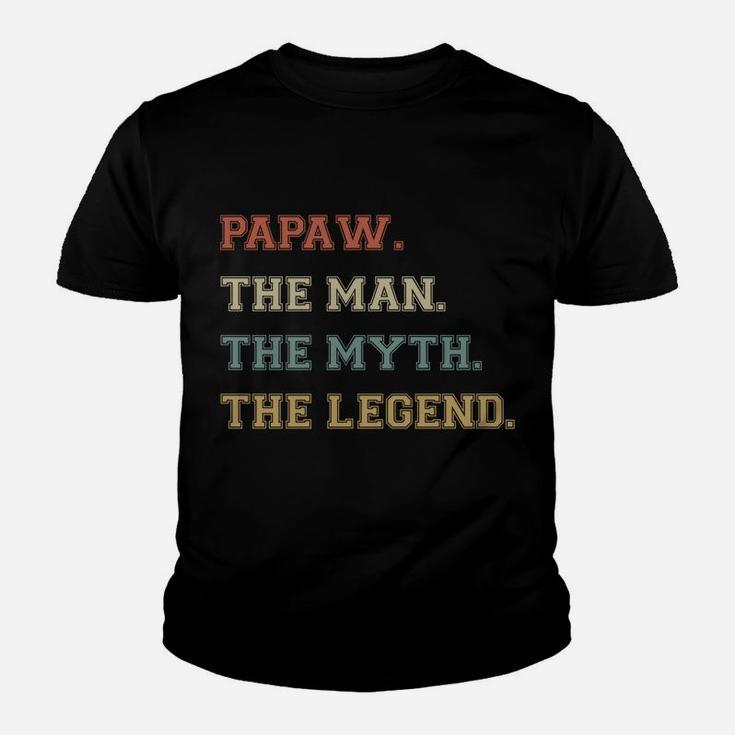 Papaw Man Myth Legend Funny Varsity Personalized Names Sweatshirt Youth T-shirt