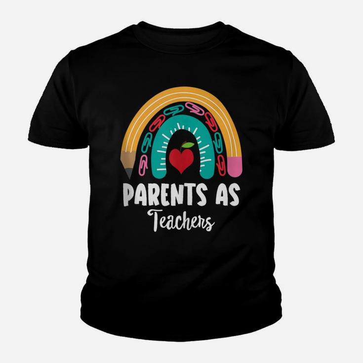 Parents As Teachers, Funny Boho Rainbow For Teachers Youth T-shirt