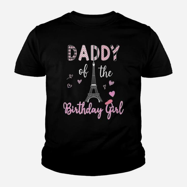 Paris Birthday Theme Party Matching Family Eiffel Tower Youth T-shirt