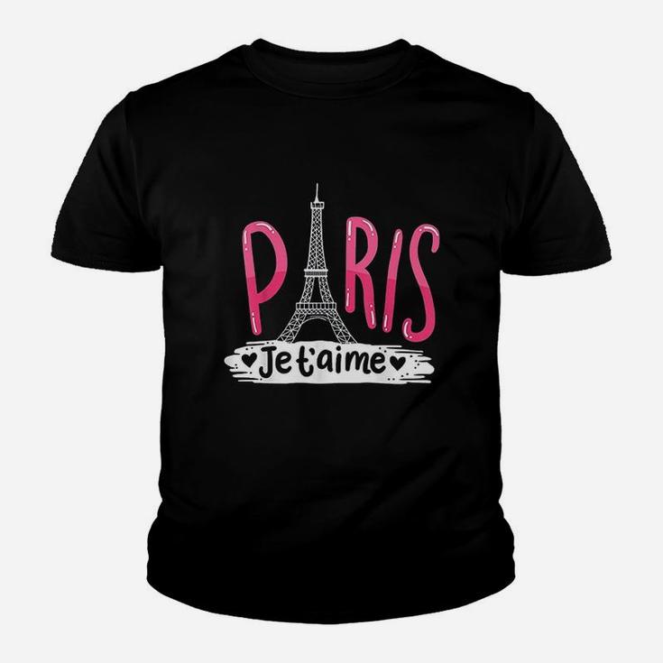 Paris France Eiffel Tower Youth T-shirt