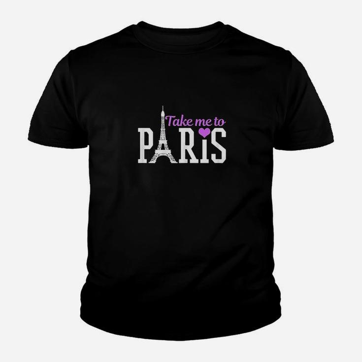 Paris Take Me To France Eiffel Tower Youth T-shirt