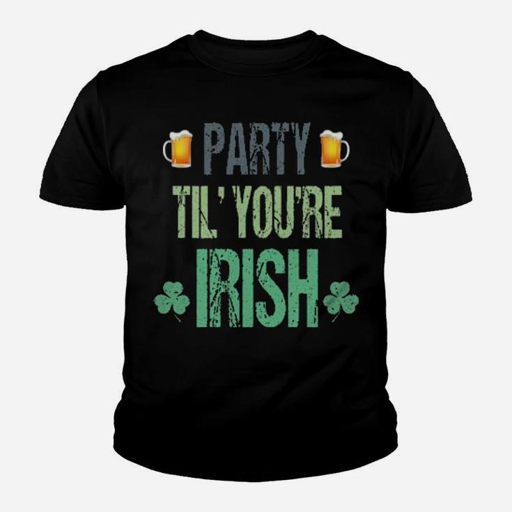 Party Til You're Irish Youth T-shirt