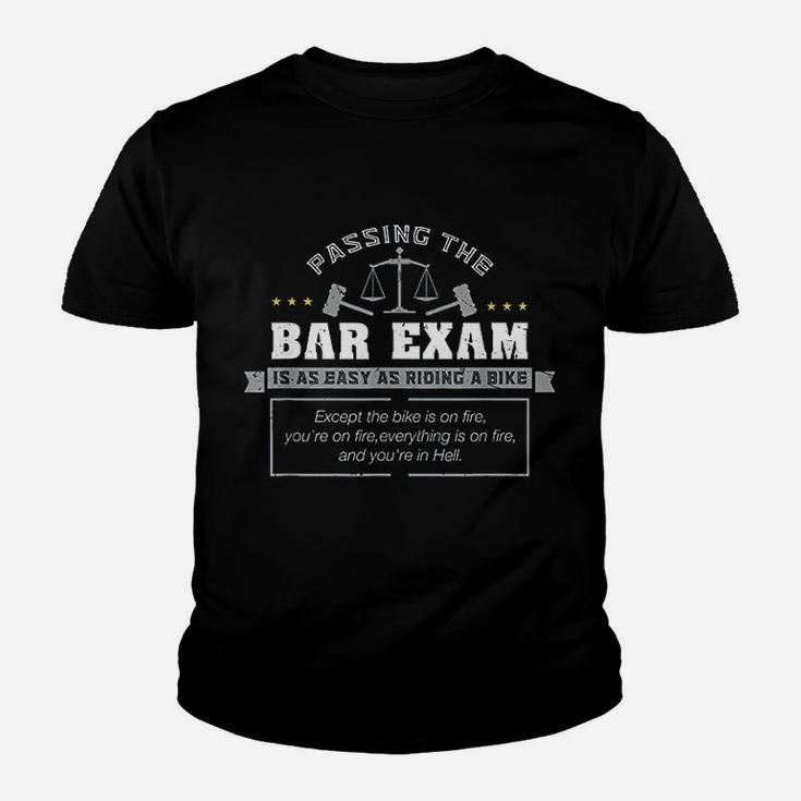 Passing The Bar Exam Is Easy As Riding A Bike Youth T-shirt