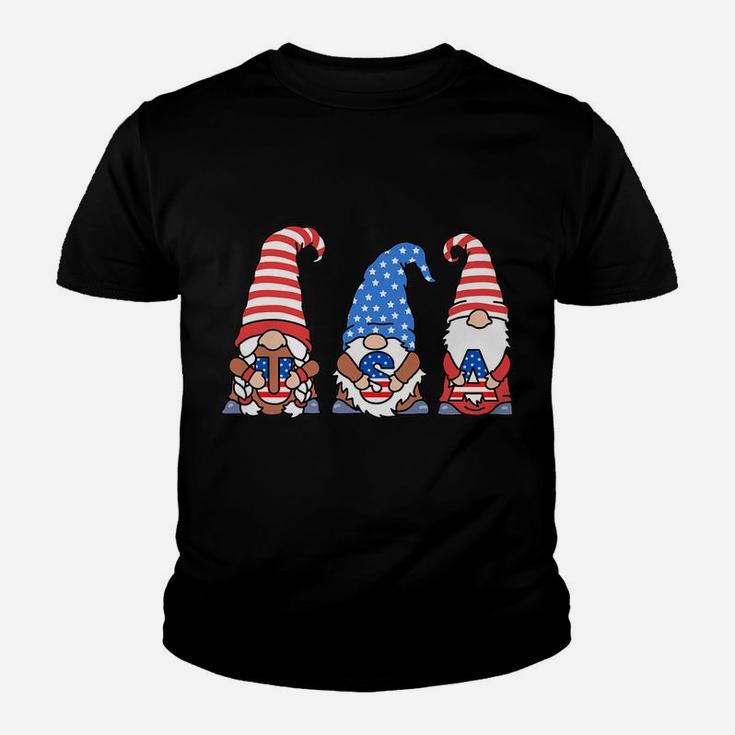 Patriotic Gnomes Usa American Flag 4Th Of July Gnome Youth T-shirt