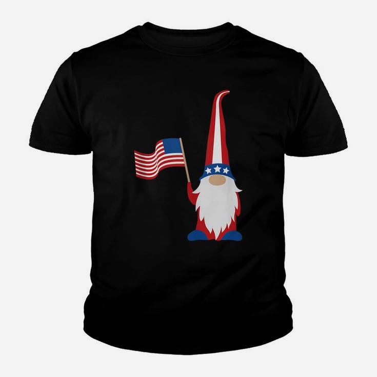 Patriotic Gnomes Usa American Flag 4Th Of July Gnome Youth T-shirt