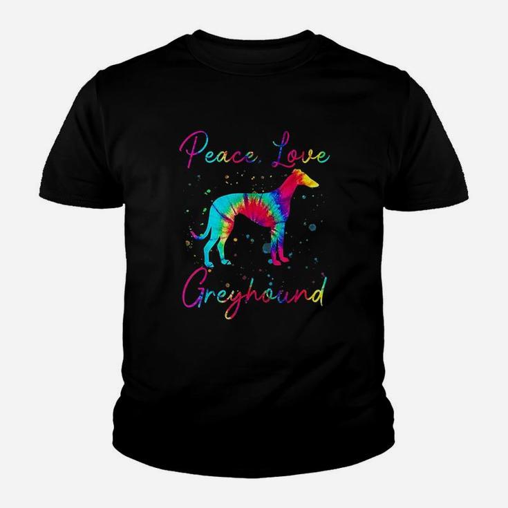 Peace Love Greyhound Funny Dog Lover Gift Youth T-shirt