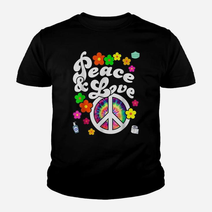 Peace Symbol And Love Tie Dye Shirt For Women Plus Size Youth T-shirt