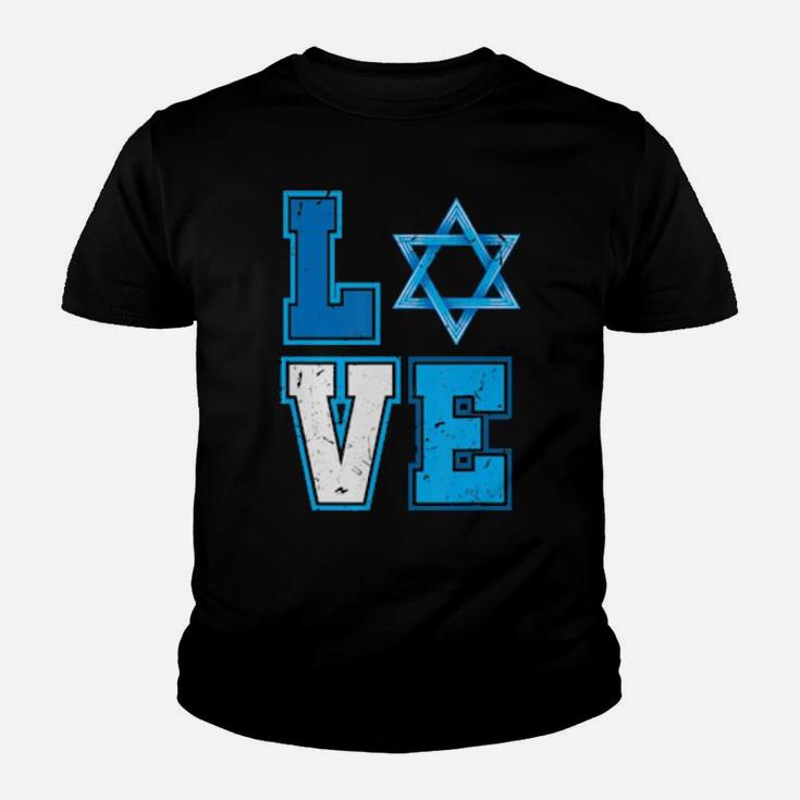 Ph Love Hanukkah Star Of David Happy Chanukkah Youth T-shirt