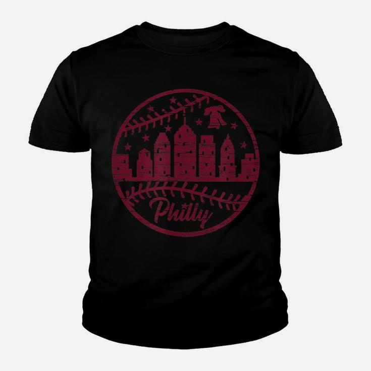 Philadelphia Baseball City Skyline Philly Philly Special Youth T-shirt