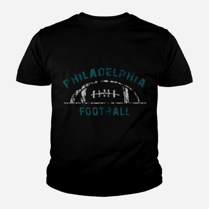 Philadelphia Football End Zone Game Day Distressed Vintage Youth T-shirt