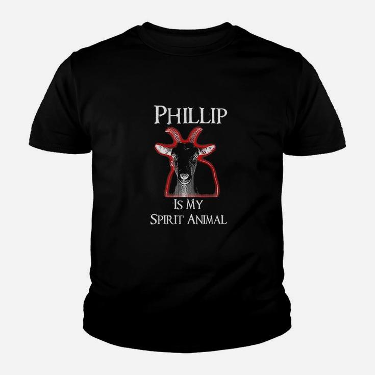 Phillip Is My Spirit Animal Black Youth T-shirt