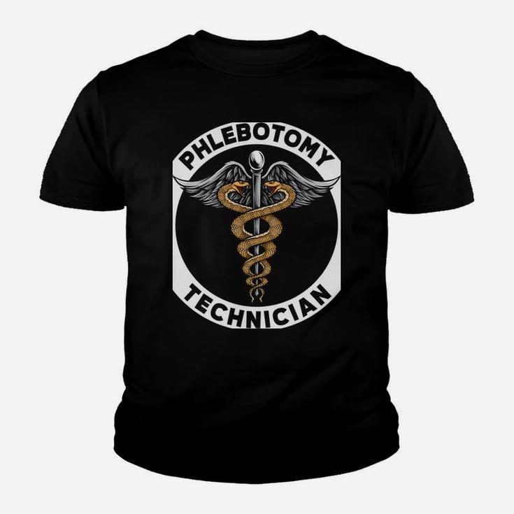 Phlebotomy Technician Medical Nurse Syringe Blood Phlebotomy Sweatshirt Youth T-shirt